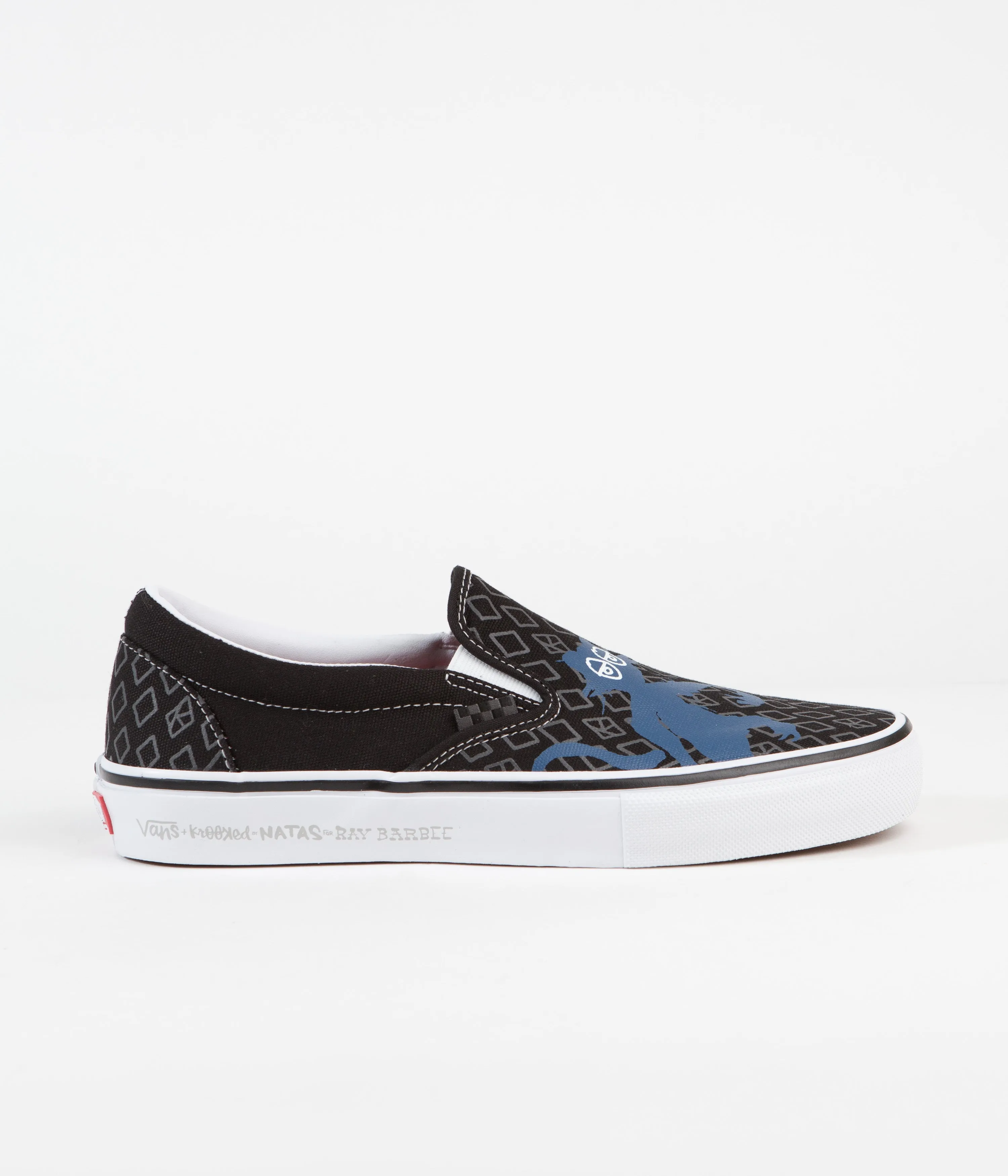 Vans Skate Slip-On Shoes - (Krooked By Natas For Ray) Black