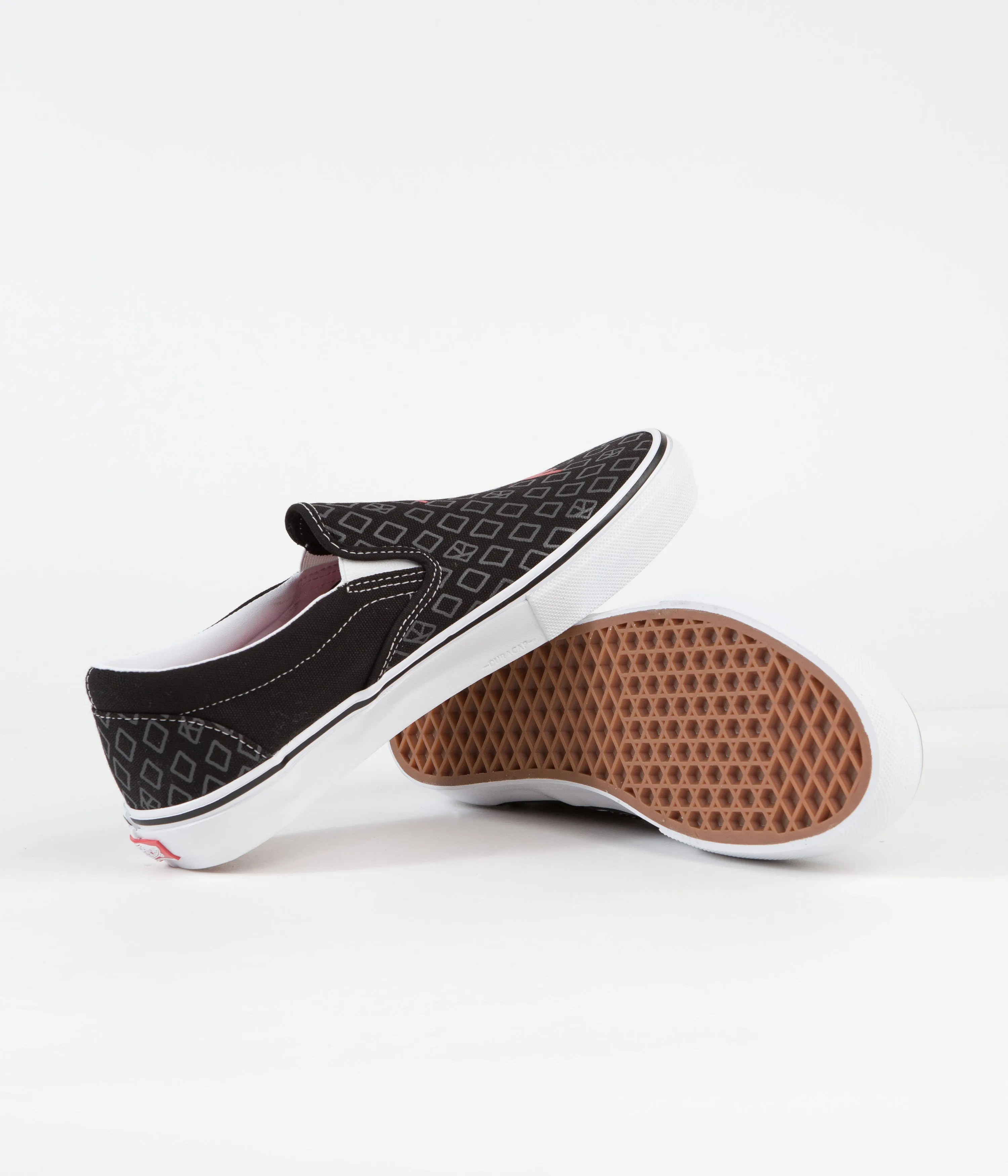 Vans Skate Slip-On Shoes - (Krooked By Natas For Ray) Black