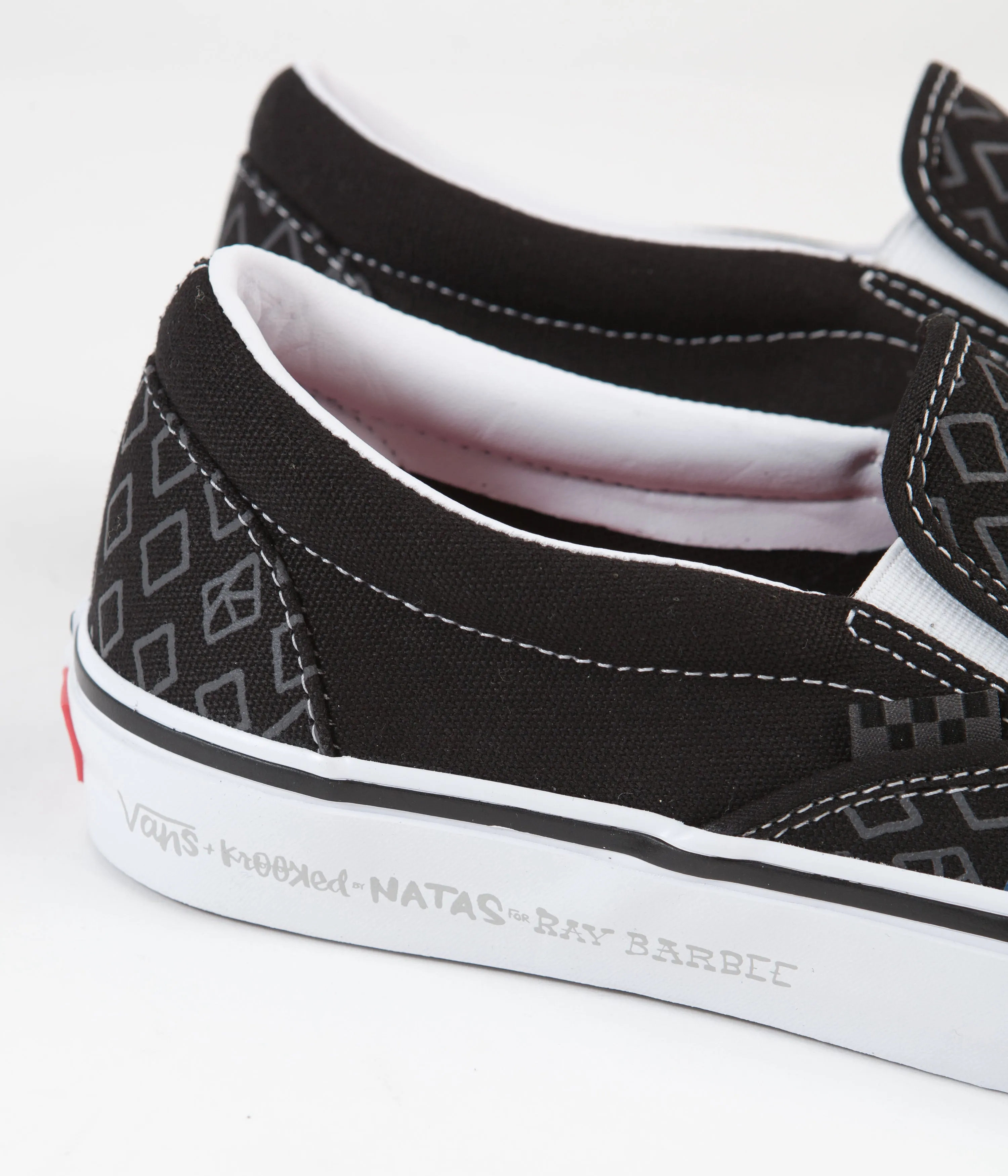 Vans Skate Slip-On Shoes - (Krooked By Natas For Ray) Black