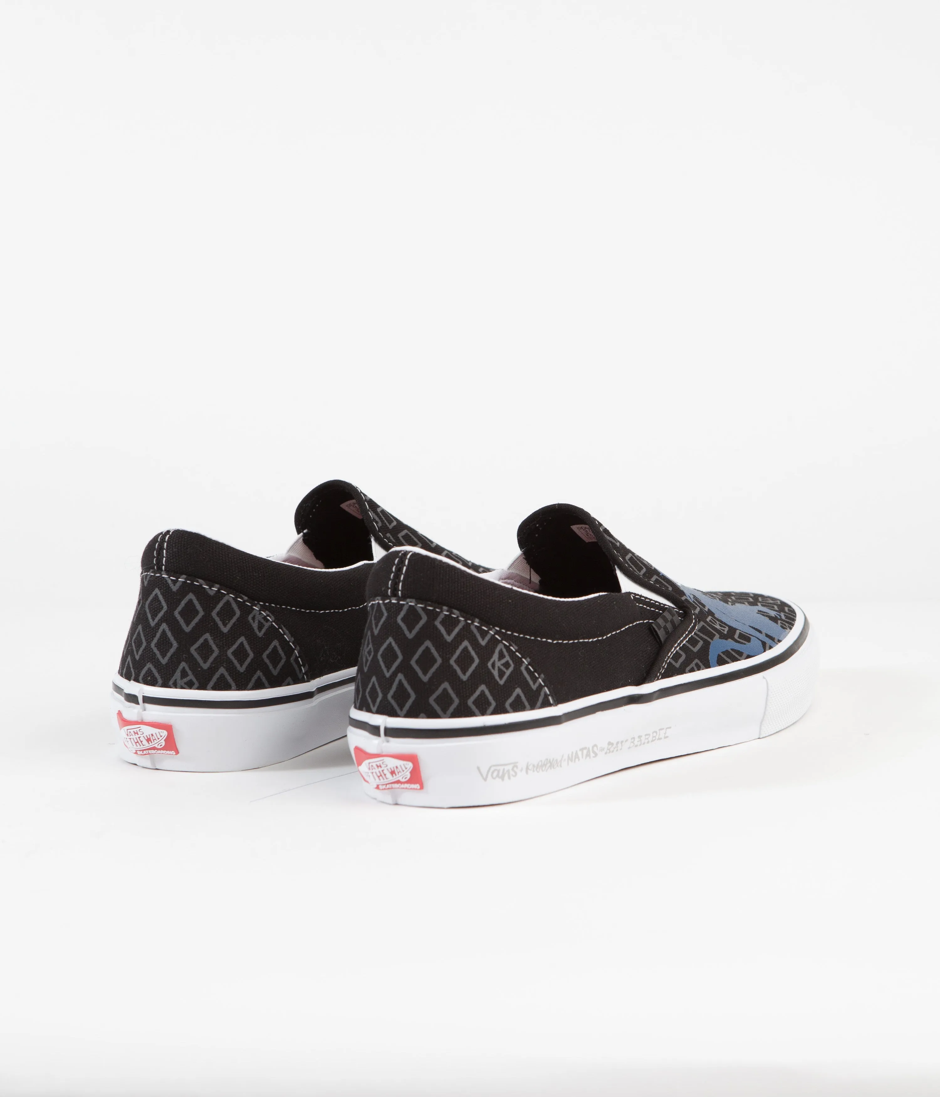 Vans Skate Slip-On Shoes - (Krooked By Natas For Ray) Black