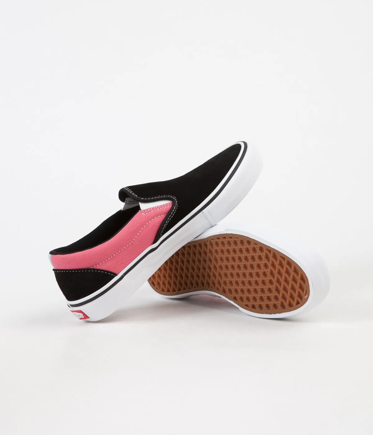 Vans Slip On Pro Asymmetry Shoes - Black / Blue / Rose