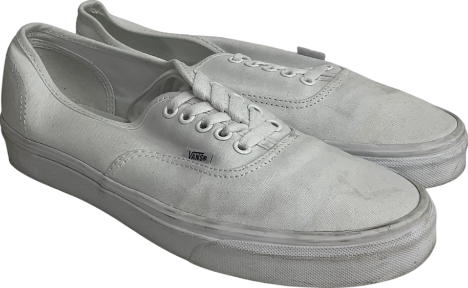 VANS White Authentic Trainers UK 8 EU 42 👞