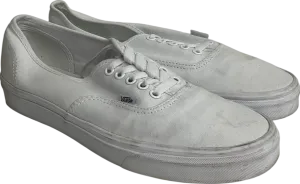 VANS White Authentic Trainers UK 8 EU 42 👞