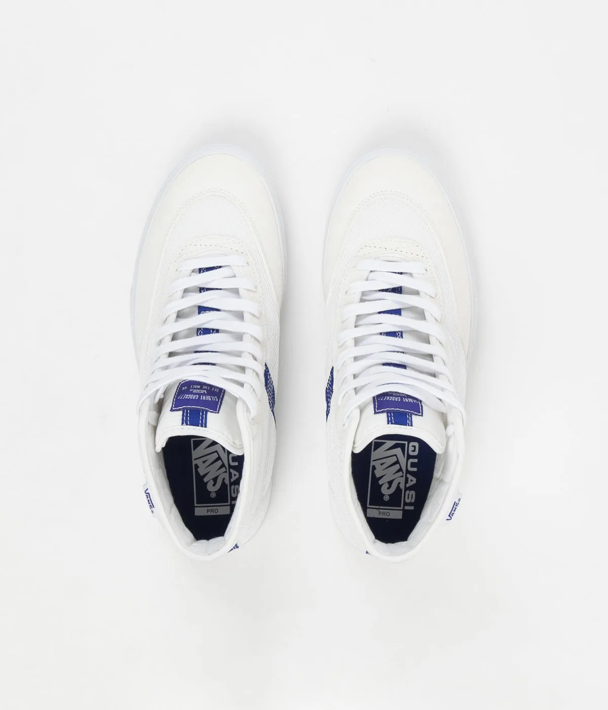 Vans x Quasi Crockett High Pro LTD Shoes - True White / Surf The Web