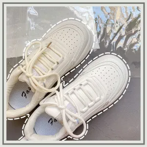 White Women's Sneakers Shoes Sports Kawaii Platform Spring Flat Tennis Casual Basket Vulcanize Running Lolita Trainers