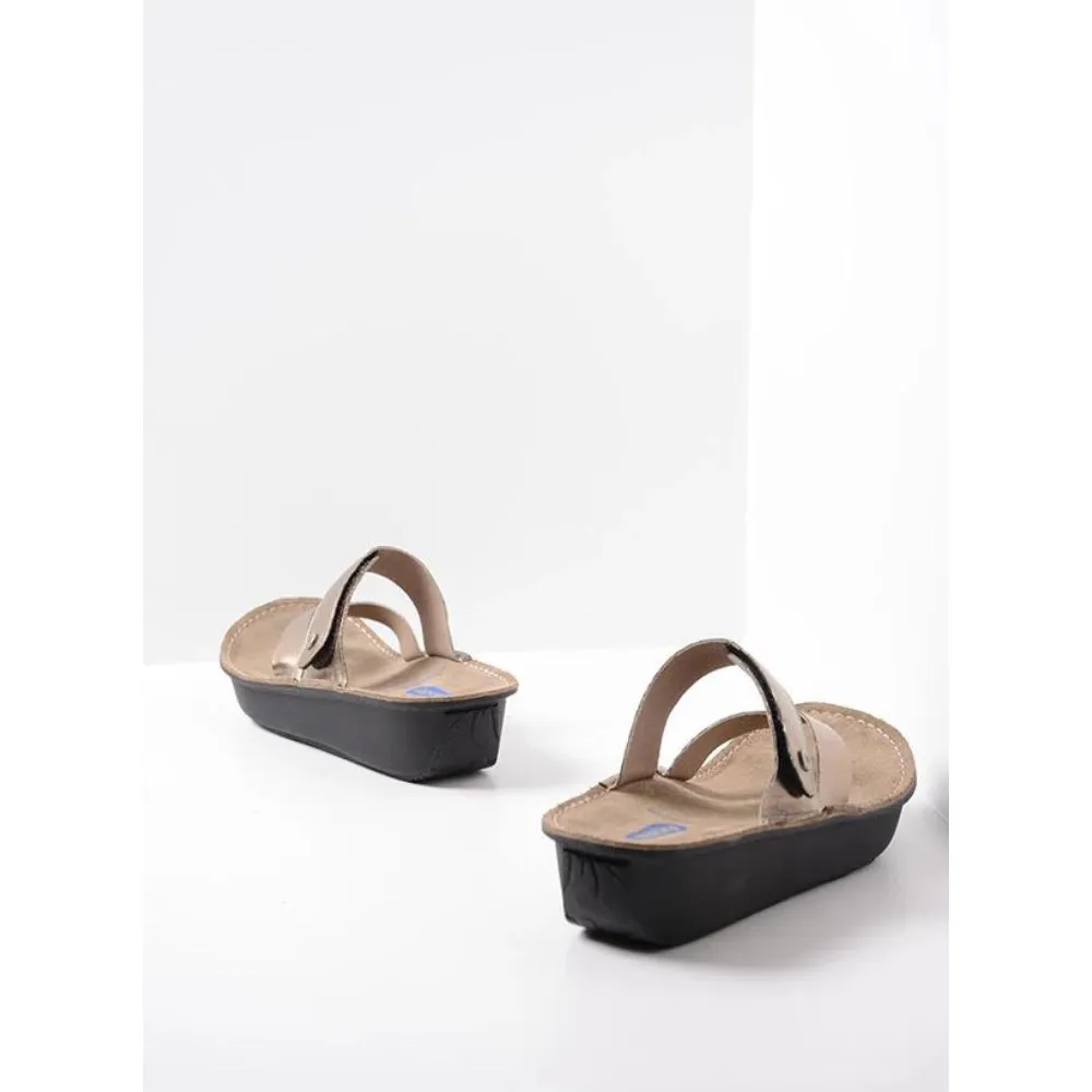 Wolky Tahiti Bronze Leather Sandal (Women's)