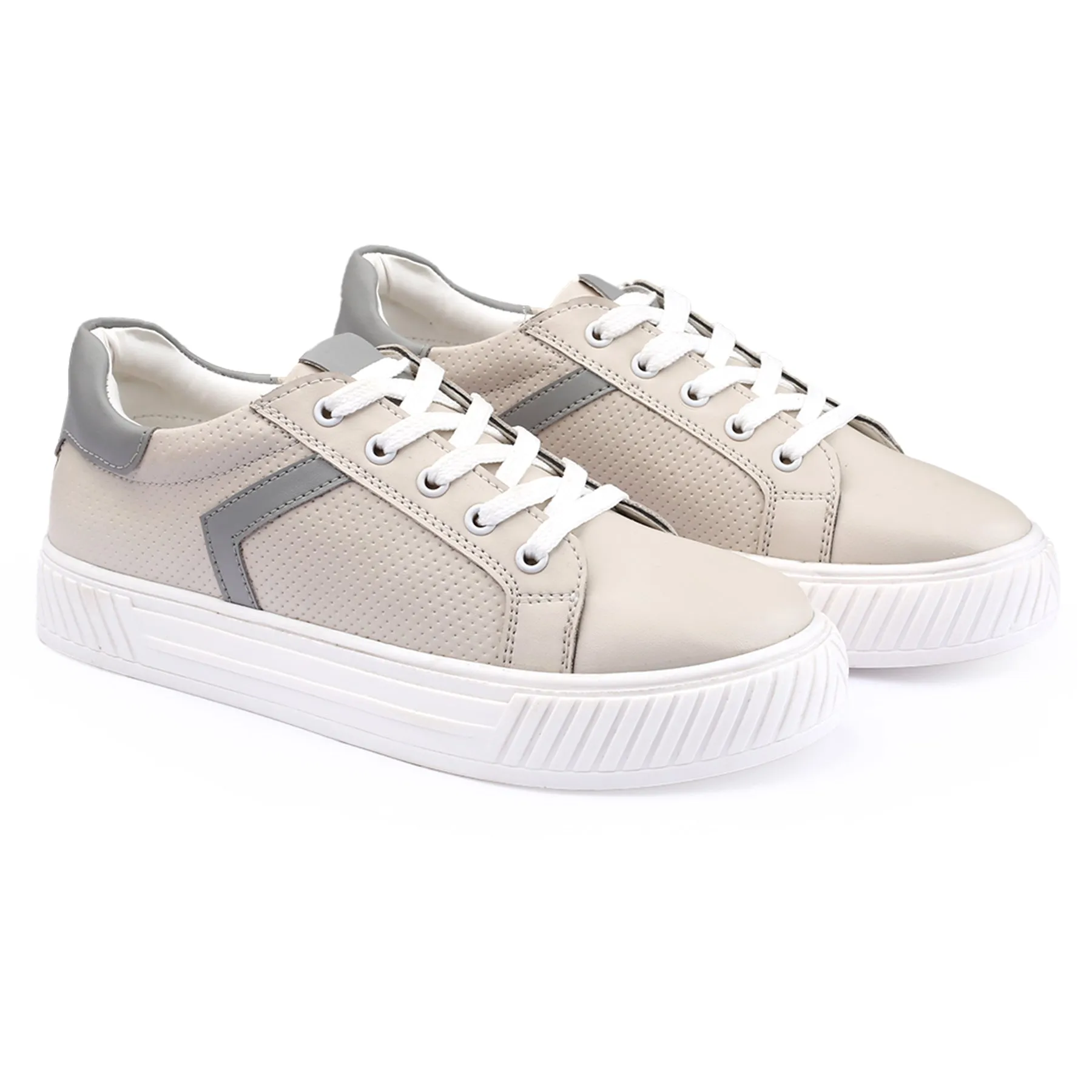 Women's Faux Leather Stylish And Fashionable Sneakers