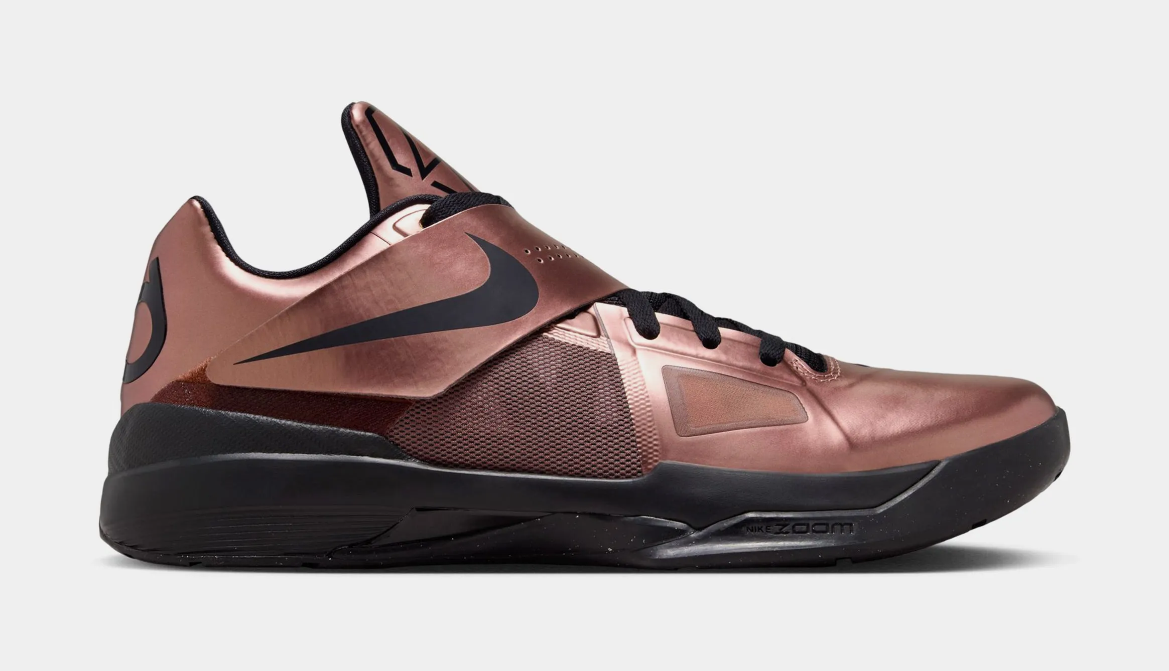 Zoom KD 4 Christmas Mens Basketball Shoes (Metallic Copper/Black)