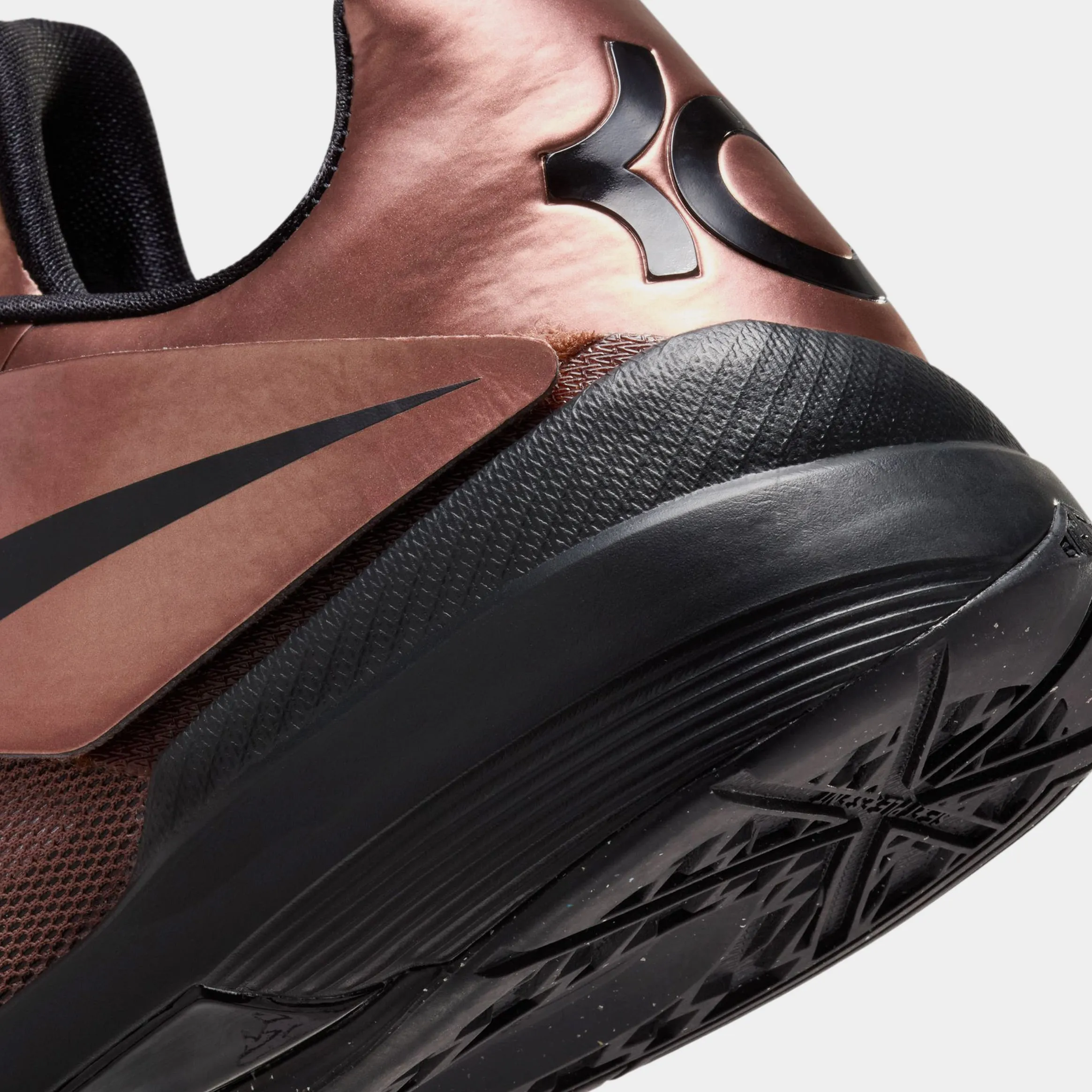 Zoom KD 4 Christmas Mens Basketball Shoes (Metallic Copper/Black)